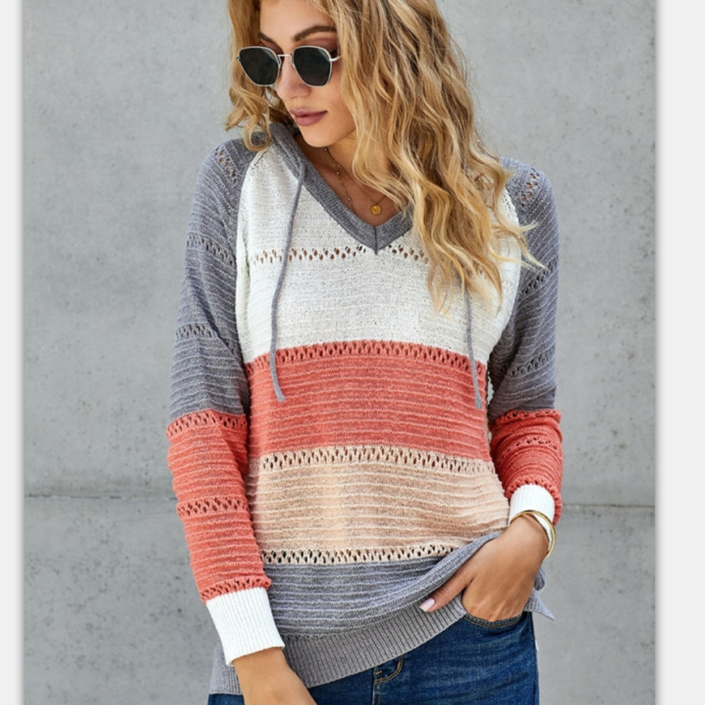 Nwt knit hooded sweater